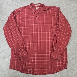 LLBean Red Plaid Men's Shirt